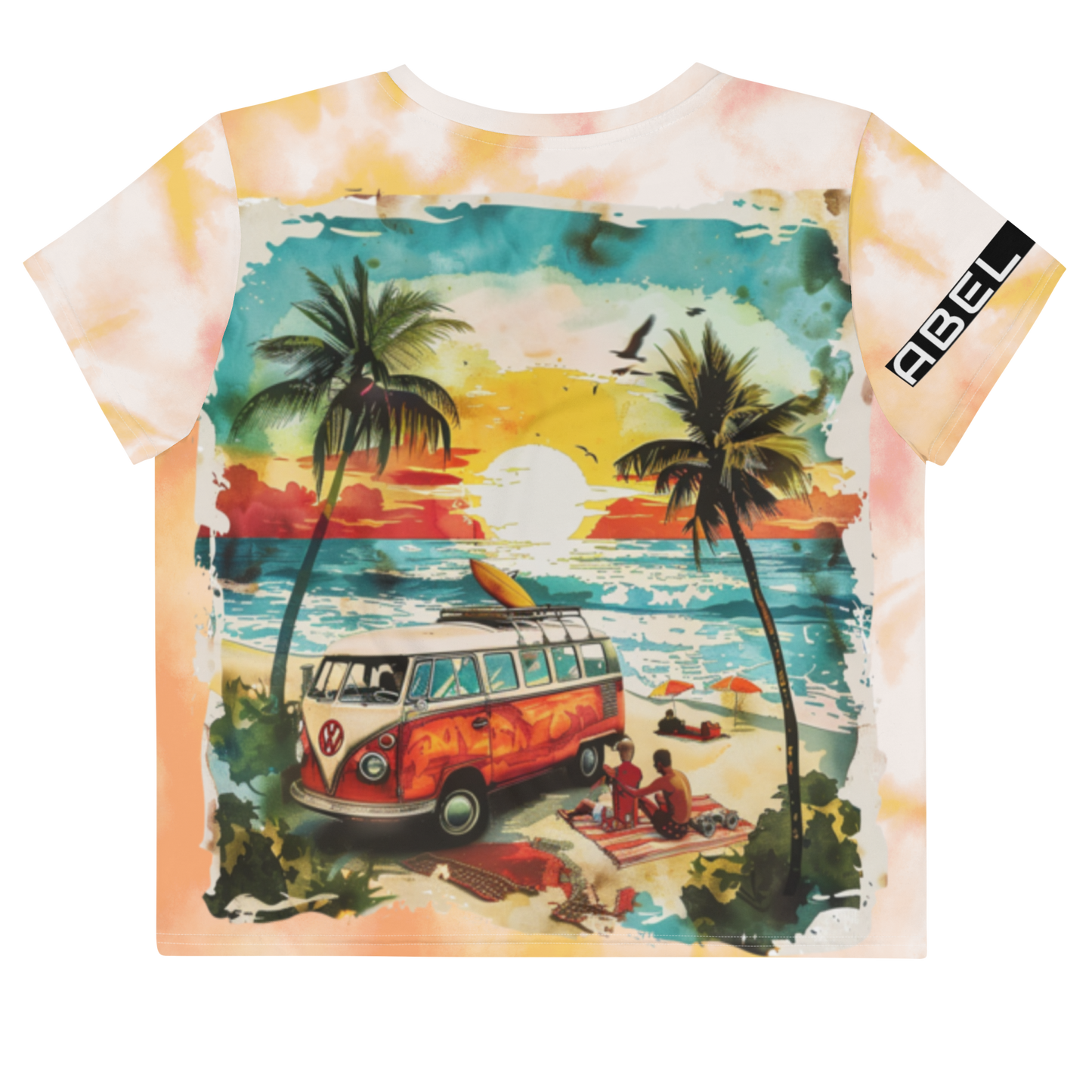 AK Summer Breeze Crop-Top_Orange Sunset Surf