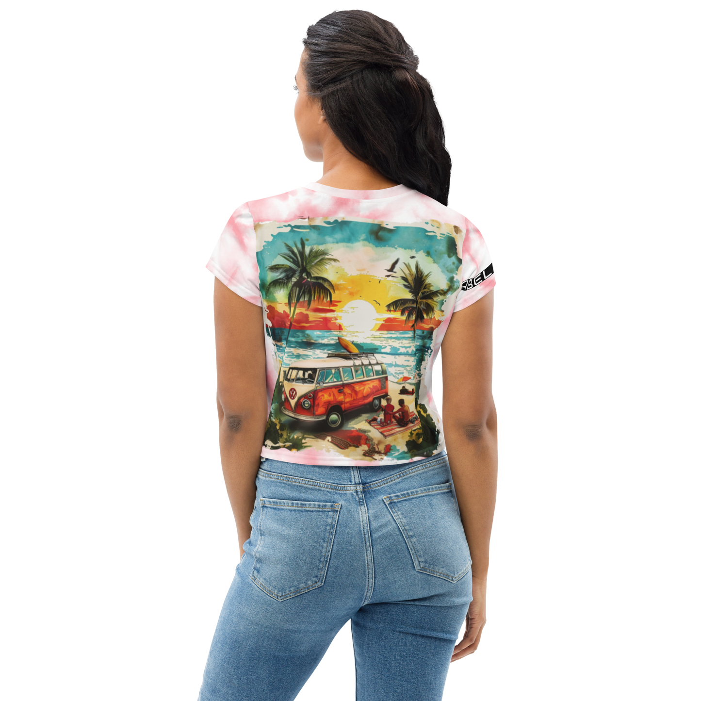 AK Summer Breeze Crop-Top_Pink Sunset Surf