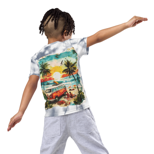 AK Summer Breeze Kids Tee_Gray Sunset Surf