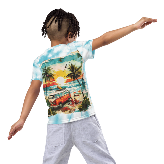 AK Summer Breeze Kids Tee_Blue Sunset Surf