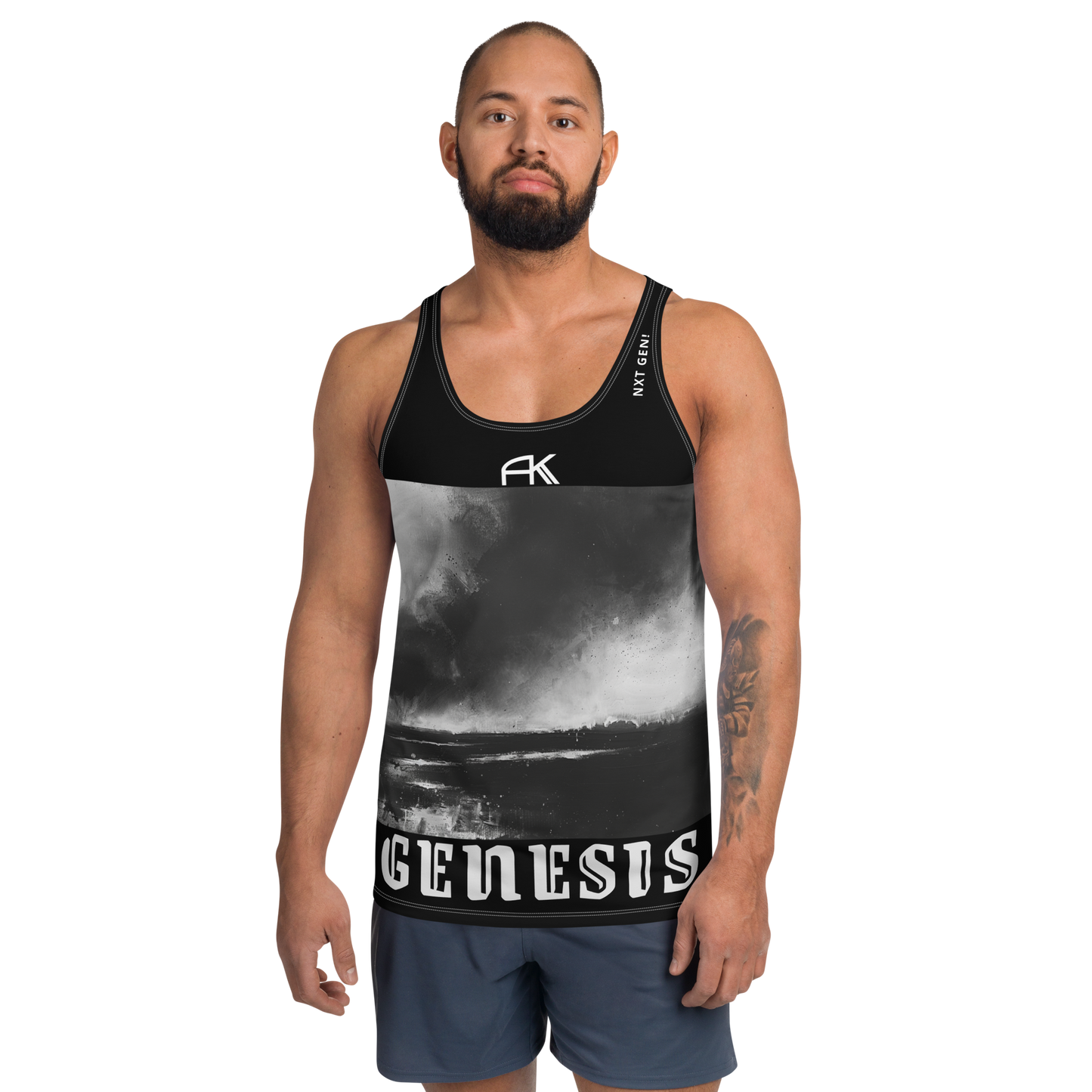 AK GENESIS - Nxt Gen! chptr one Unisex Tank-Top Pure_Black