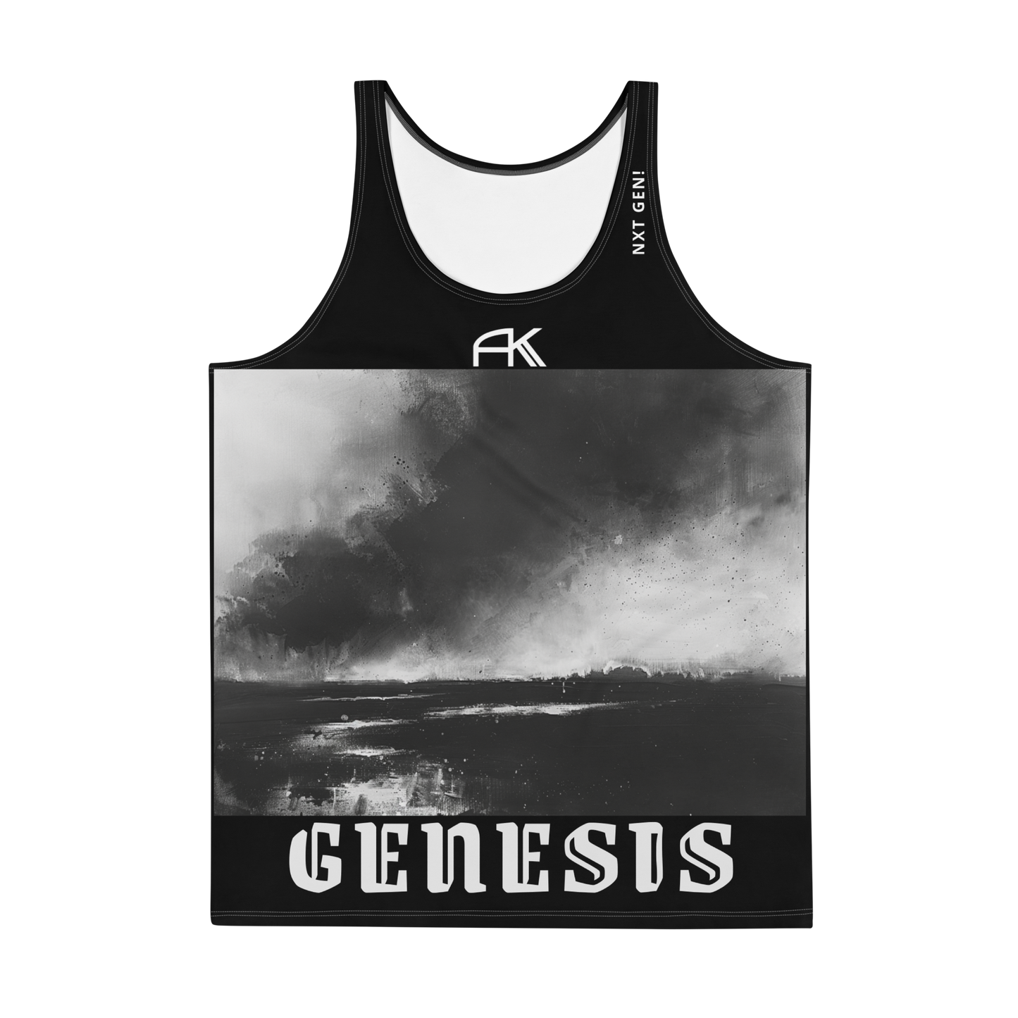 AK GENESIS - Nxt Gen! chptr one Unisex Tank-Top Pure_Black