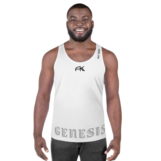 AK GENESIS - Nxt Gen! chptr one Unisex Tank-Top Pure_White