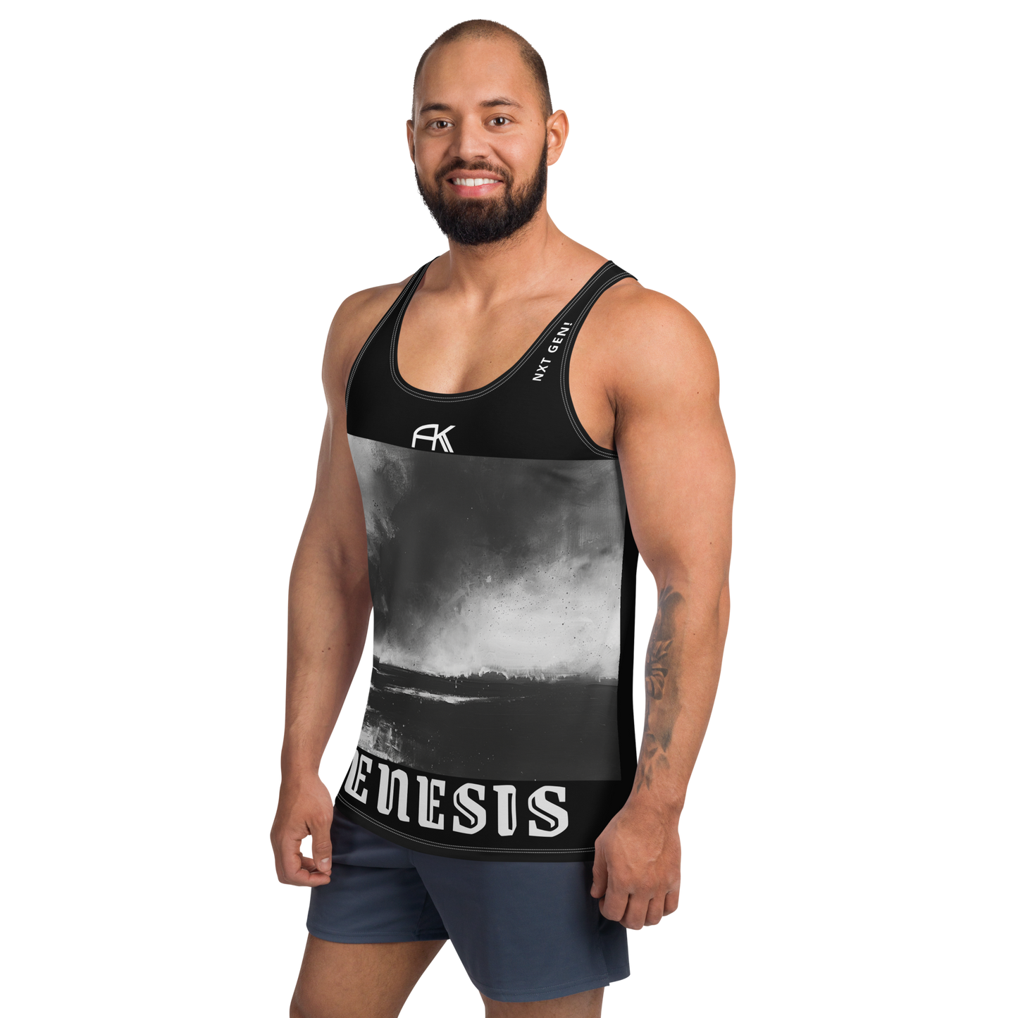 AK GENESIS - Nxt Gen! chptr one Unisex Tank-Top Pure_Black