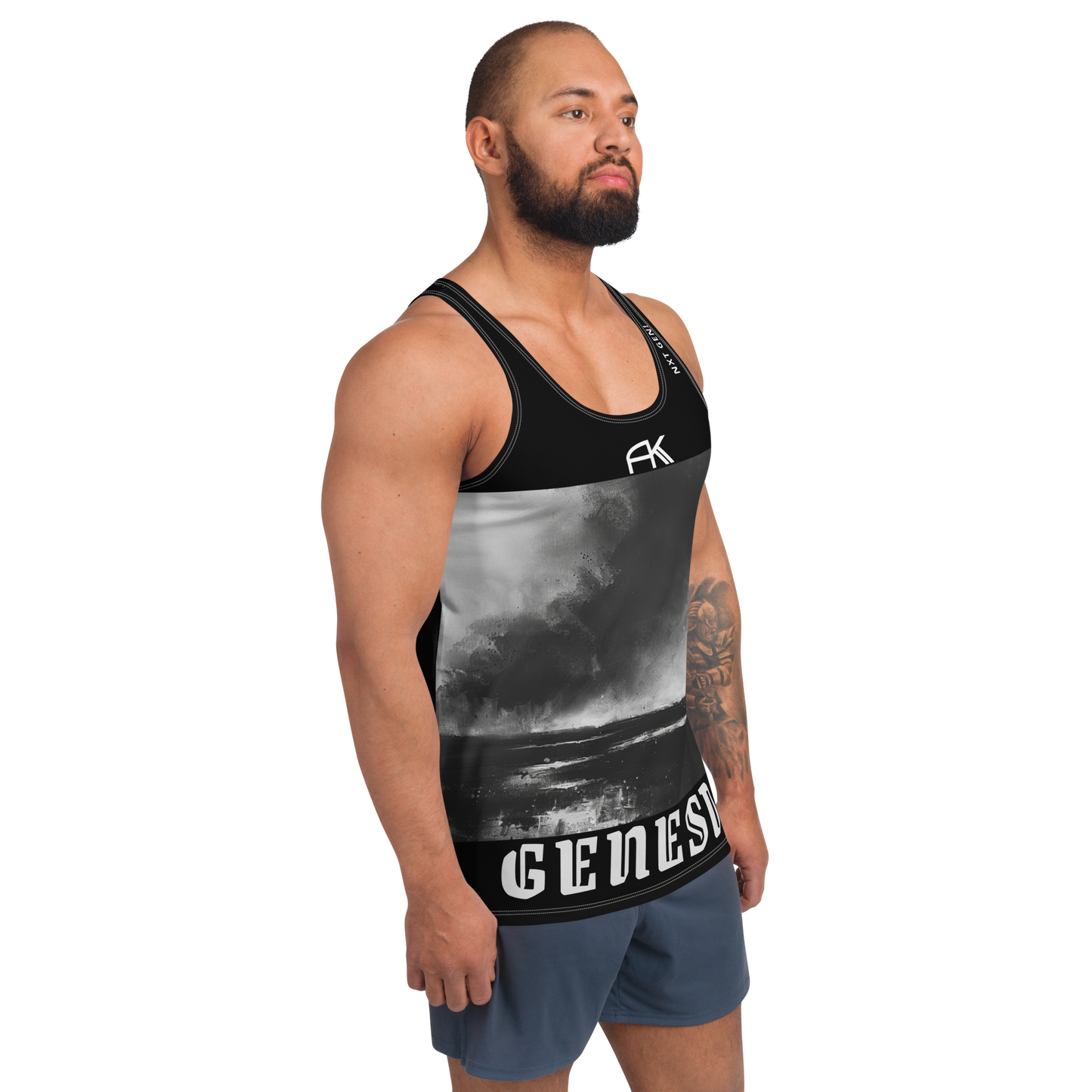 AK GENESIS - Nxt Gen! chptr one Unisex Tank-Top Pure_Black