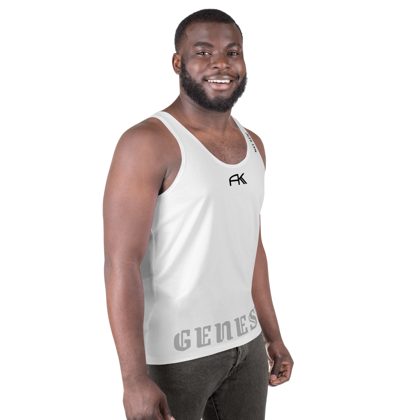 AK GENESIS - Nxt Gen! chptr one Unisex Tank-Top Pure_White