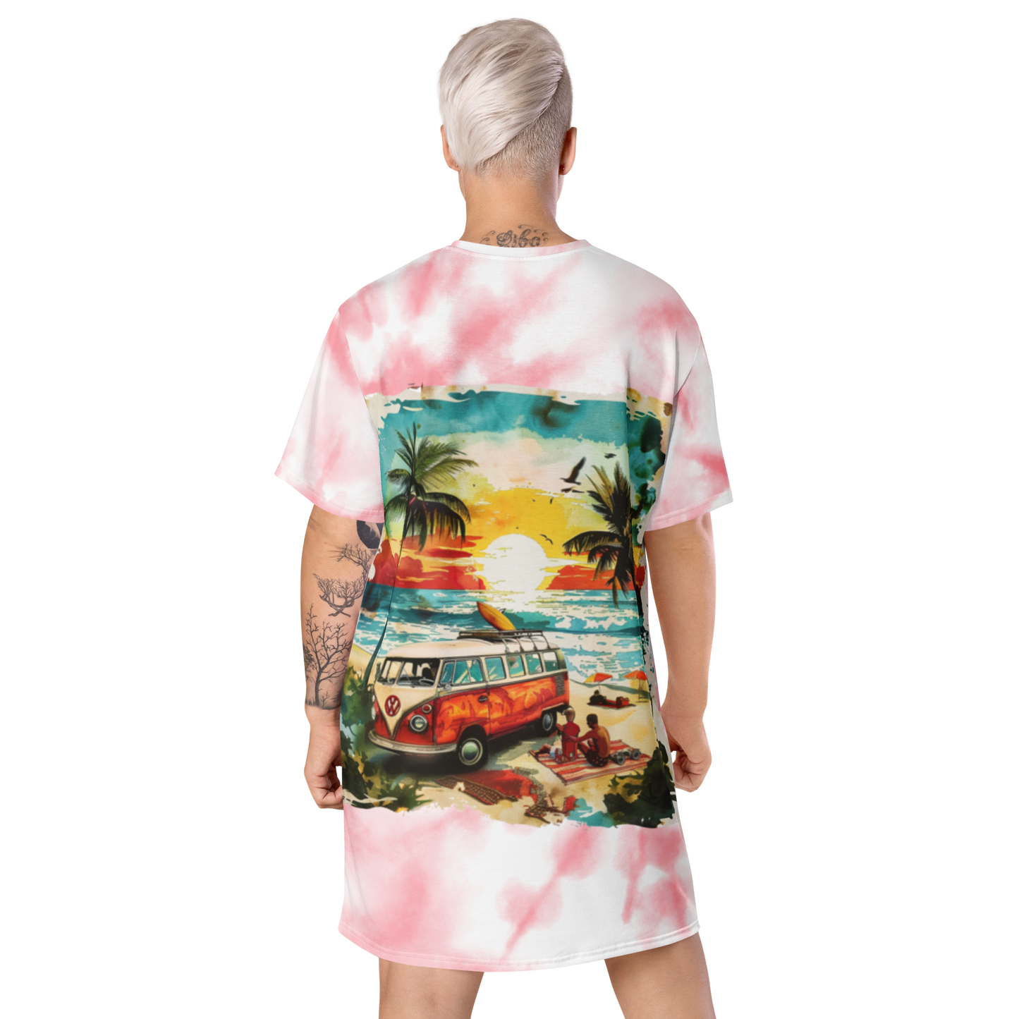 AK Summer Breeze Robe t-shirt_Rose Sunset Surf 