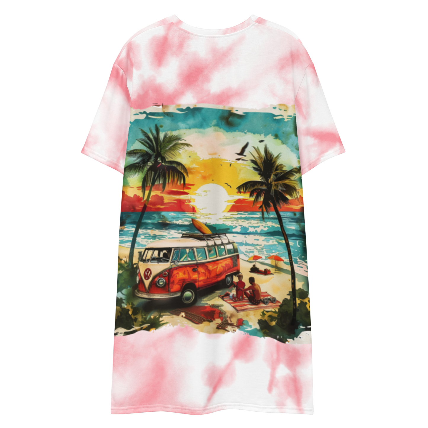 AK Summer Breeze Robe t-shirt_Rose Sunset Surf 