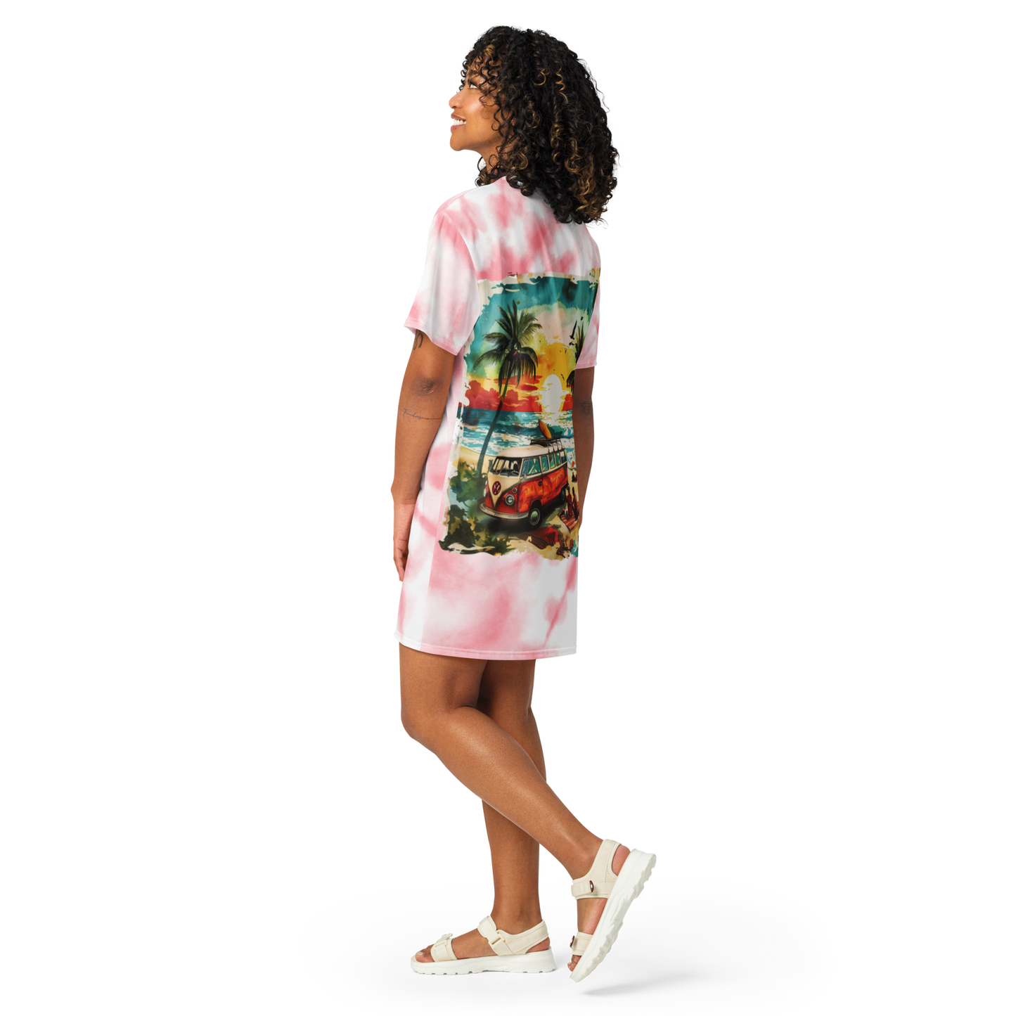 AK Summer Breeze Robe t-shirt_Rose Sunset Surf 