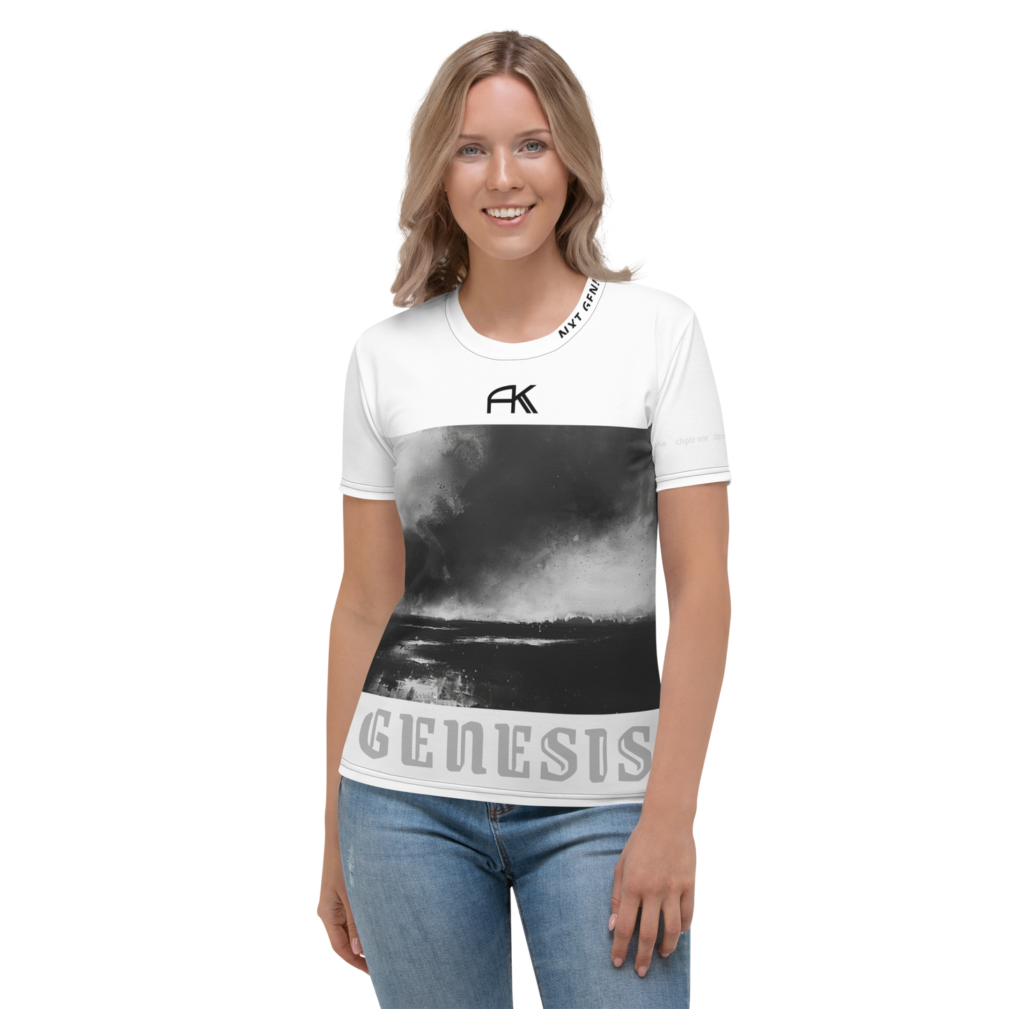 AK GENESIS - Nxt Gen! chptr one Ladies Tee Motiv_White