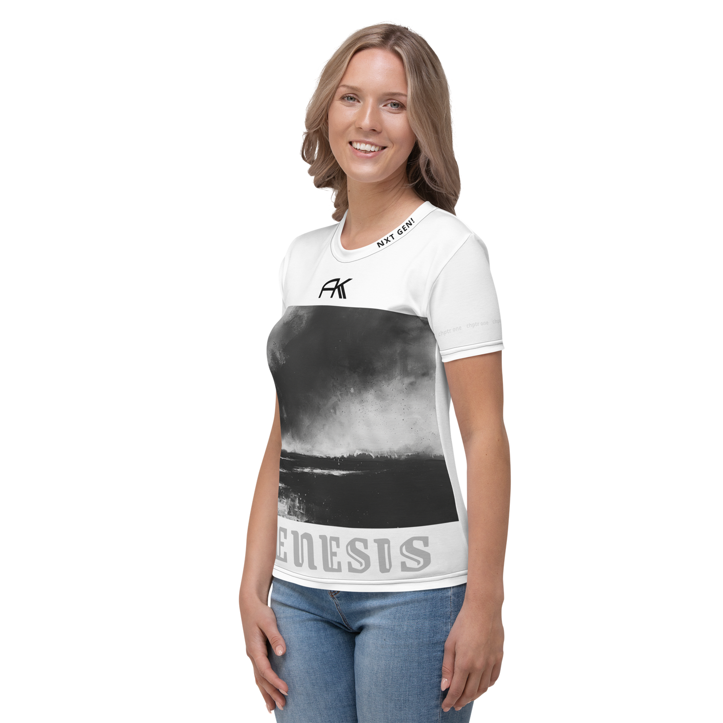 AK GENESIS - Nxt Gen! chptr one Ladies Tee Motiv_White