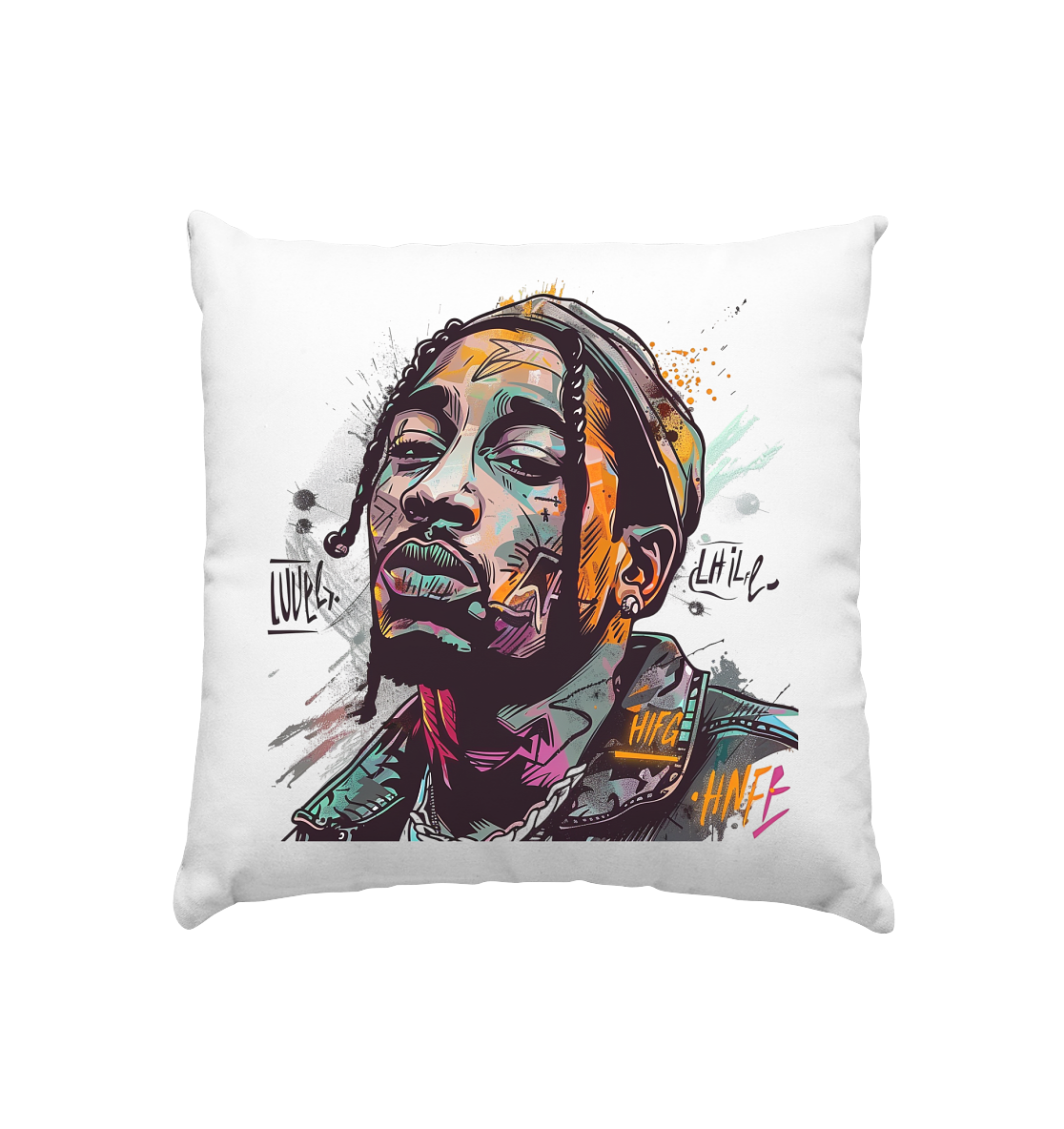 HIP2DAHOP "The Colored Dude" - Cushion 40x40cm