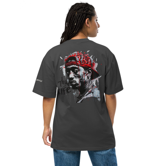 LMG Red Cap Dude Unisex Oversized Faded T-Shirt