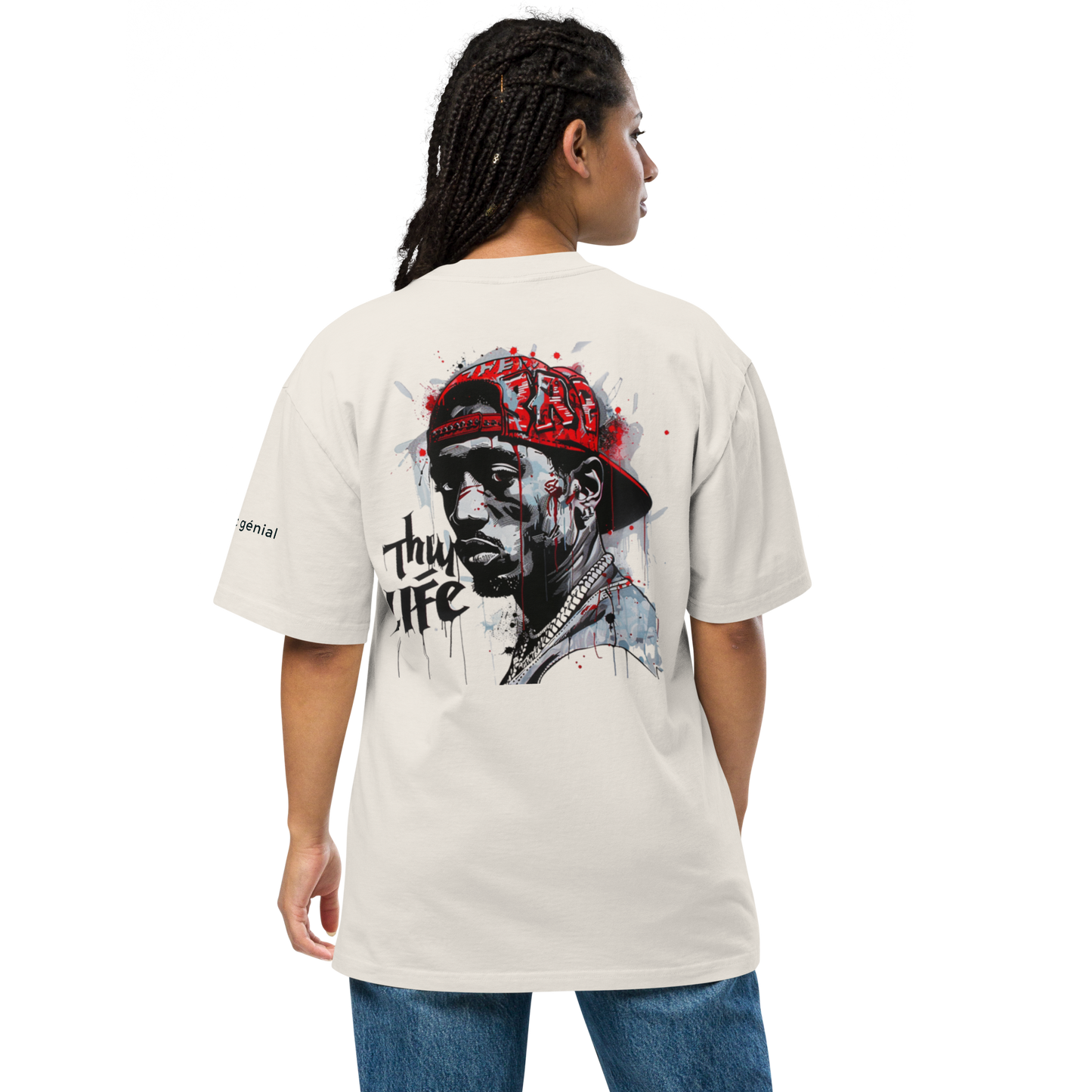 LMG Red Cap Dude Unisex Oversized Faded T-Shirt