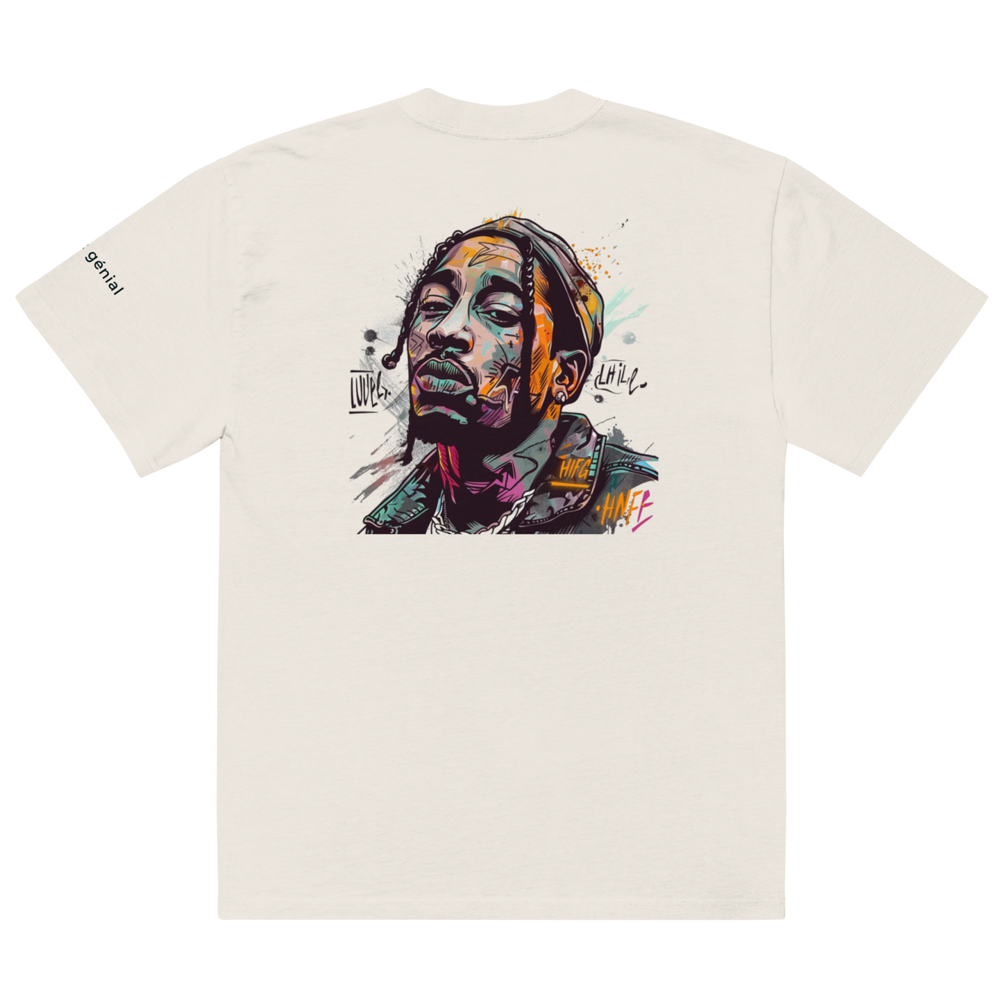 LMG The Colored Dude Unisex Oversized Faded T-Shirt