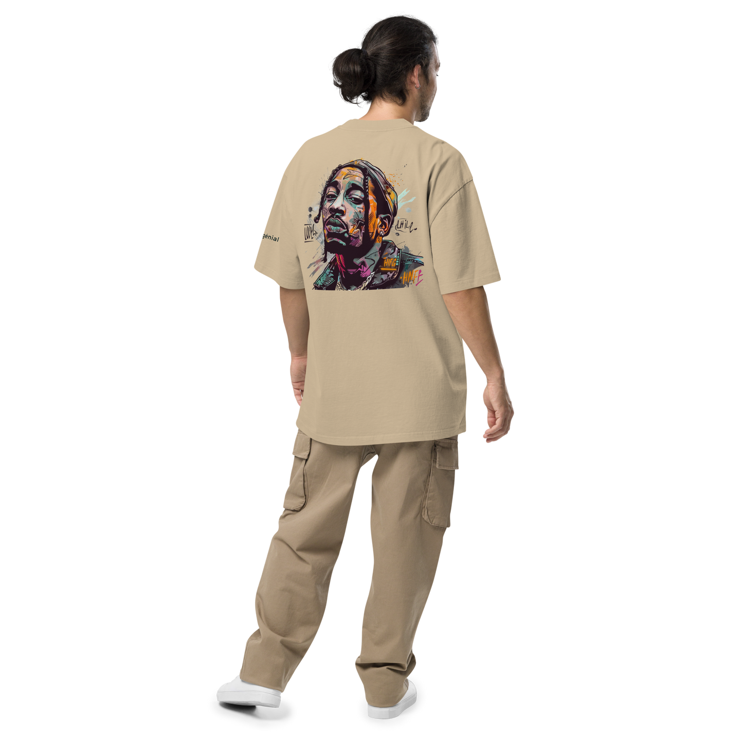 LMG The Colored Dude Unisex Oversized Faded T-Shirt